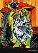 120 Piece Jigsaw Puzzle Weeping Woman Art Paint Pablo Picasso